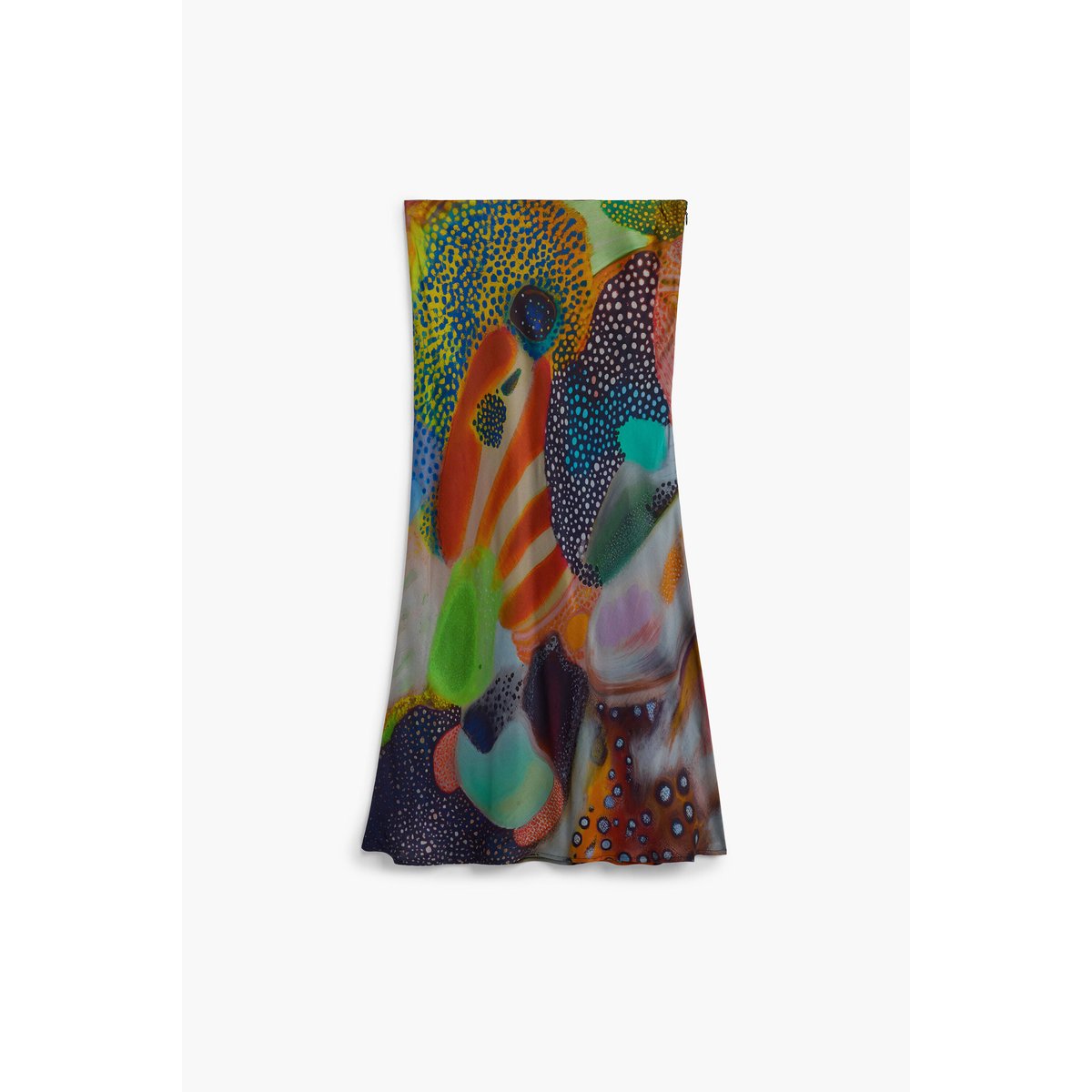 Jupe midi imprimée noir, DESIGUAL