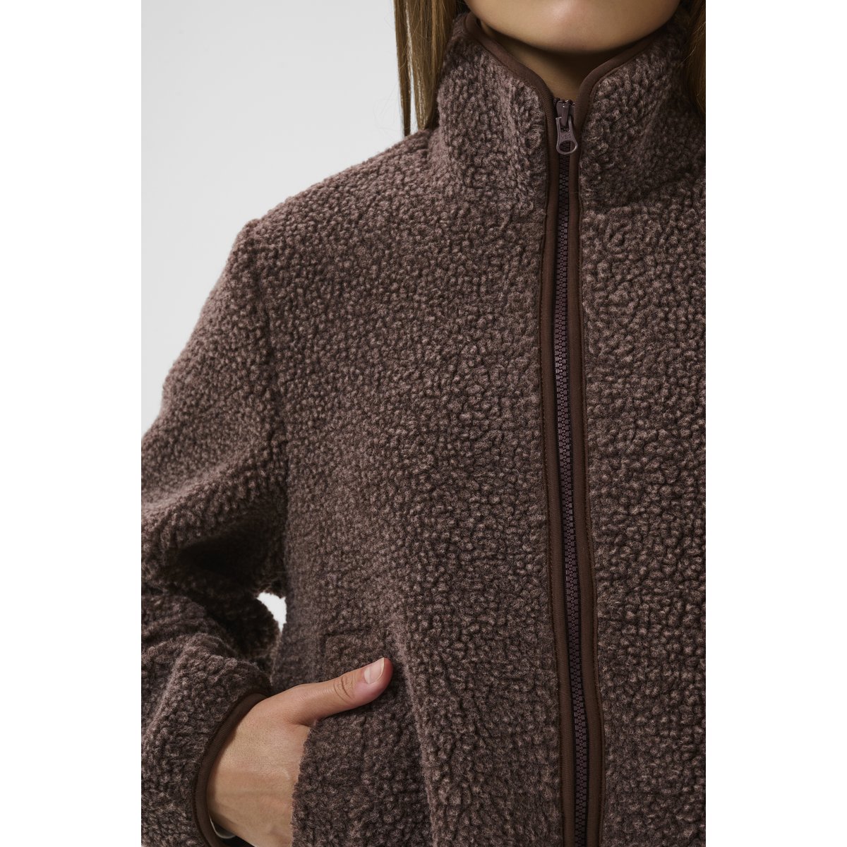 Manteau marron coffee bean melange, CULTURE