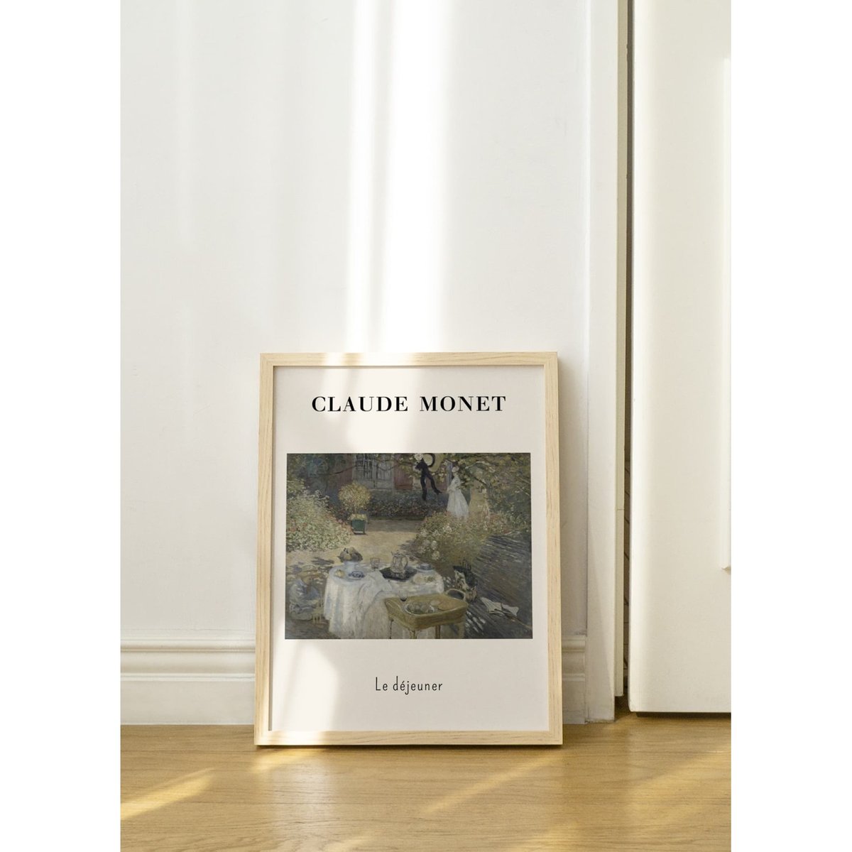 Affiche Claude Monet - Le Déjeuner blanc, L'AFFICHERIE