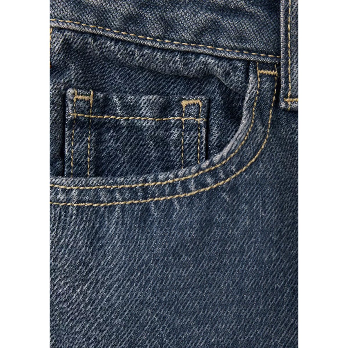 Jean coupe droite bleu moyen vintage, MANGO KIDS