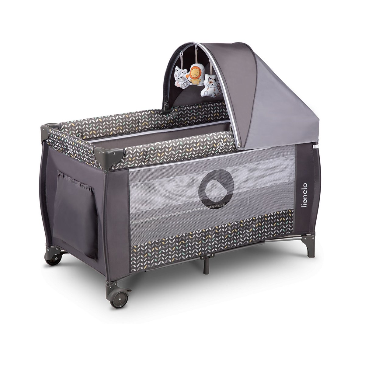 Lit parapluie Sven Plus gris, LIONELO