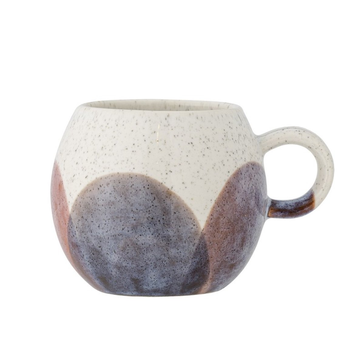 Tasse ronde grès couleur PAULA multicolore, BLOOMINGVILLE