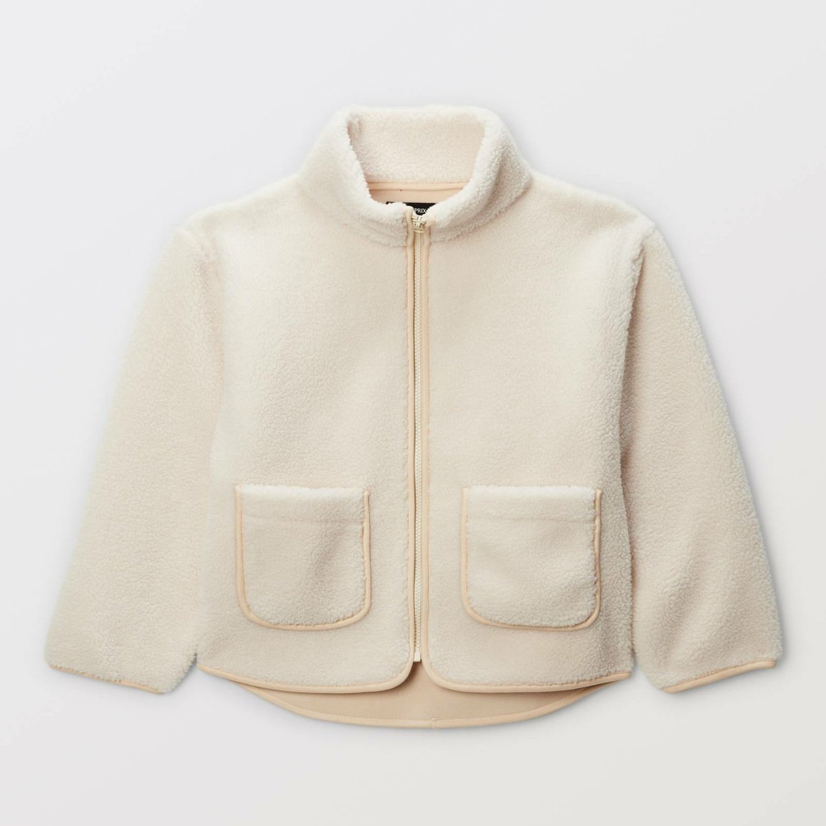 Veste effet mouton amaretti, MONOPRIX