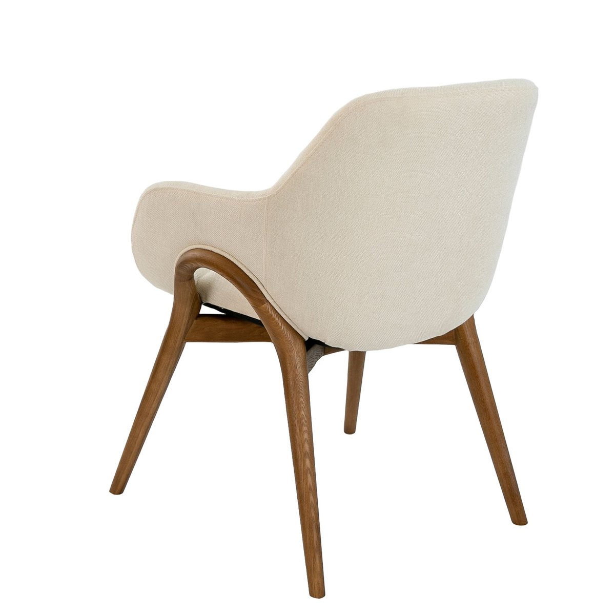 Chaise en tissu noyer | beige, ANGEL CERDA