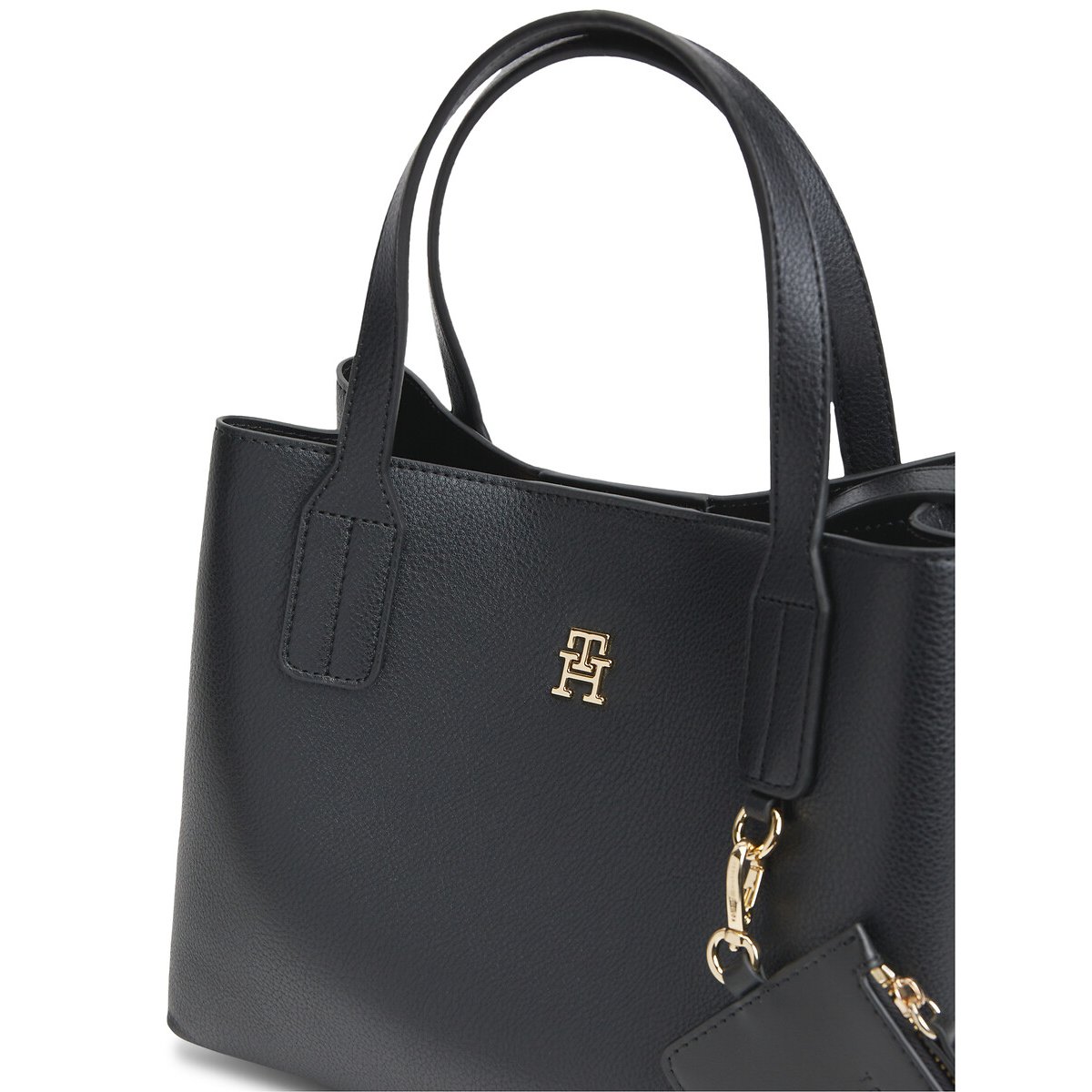 Sac aspect grainé, MINI SATCHEL noir, TOMMY HILFIGER