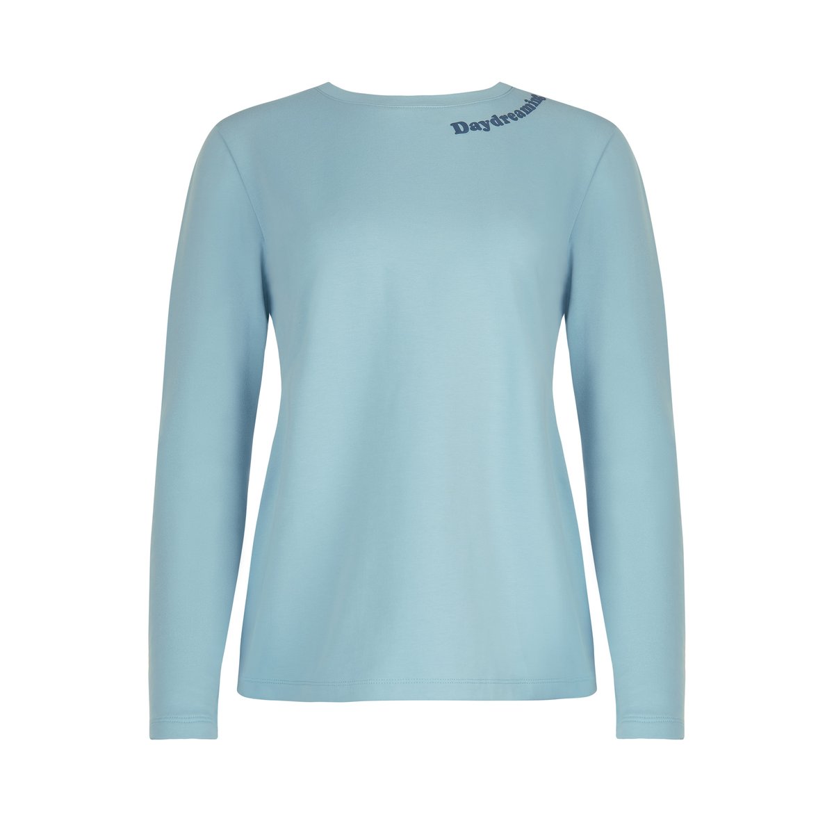 Pyjama pantalon large top manches longues Delightful bleu, LISCA