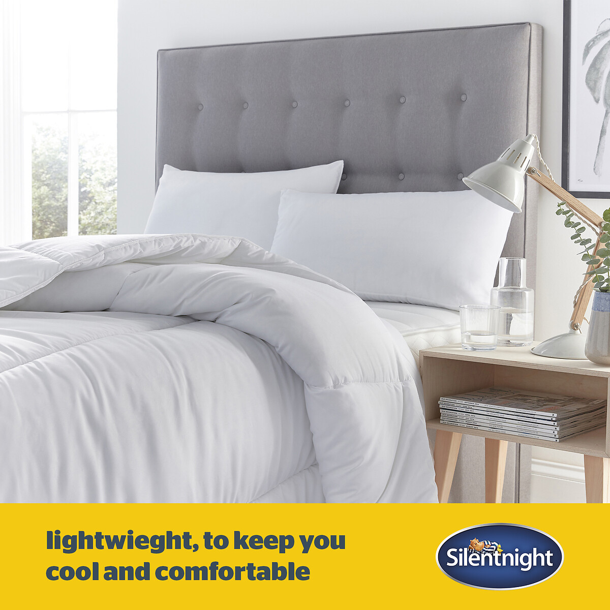 Cooler Summer 4.5 Tog Duvet white, SILENTNIGHT