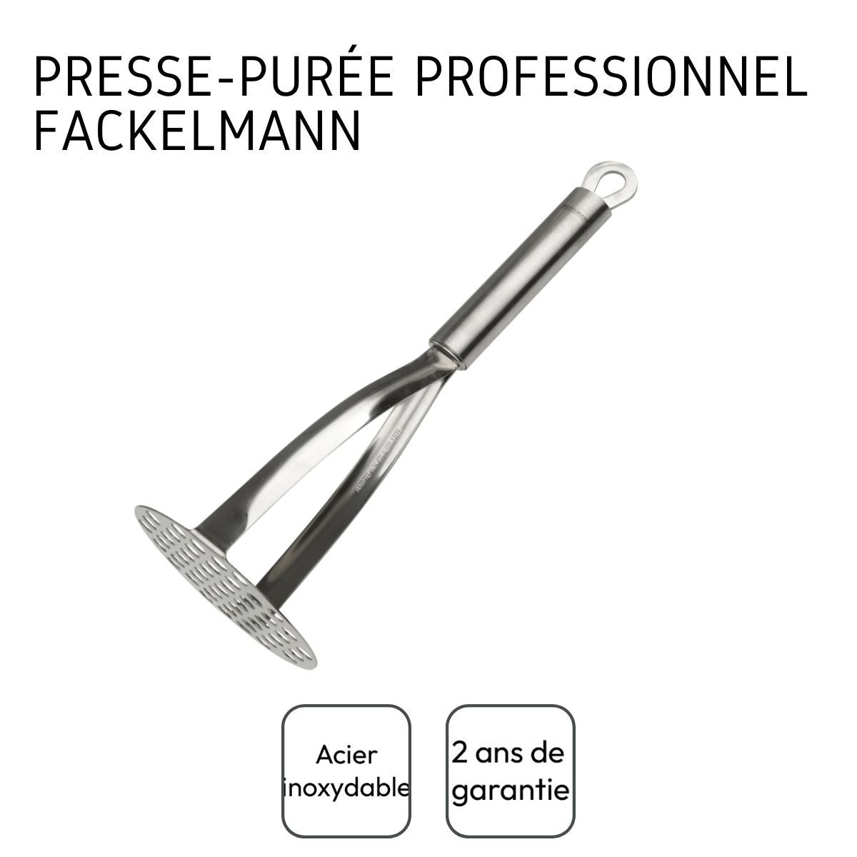 Presse purée professionnel OVALE gris, FACKELMANN