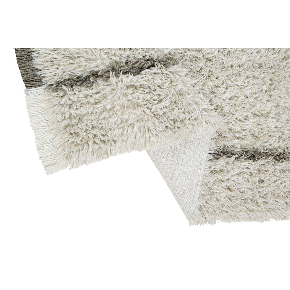Tapis Lainable Rectangulaire Winter Calm FREE YOUR SOUL gris, LORENA CANALS
