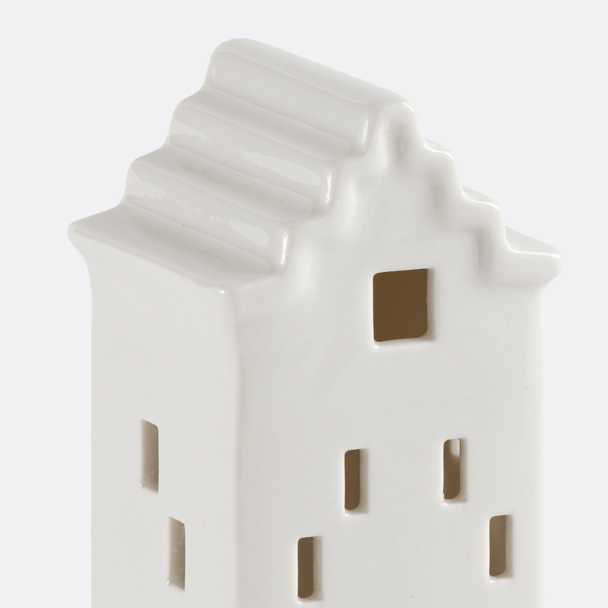 Juego de 2 casas de porcelana, Caspar blanco, LA REDOUTE INTERIEURS