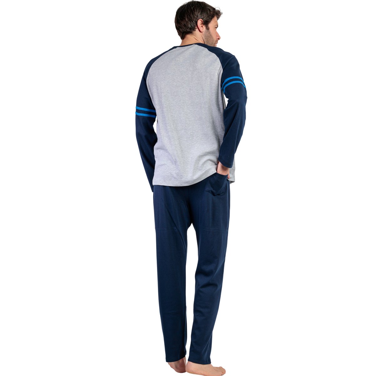 Pyjama pantalon top manches longues Sport Star Wars bleu marine, ADMAS