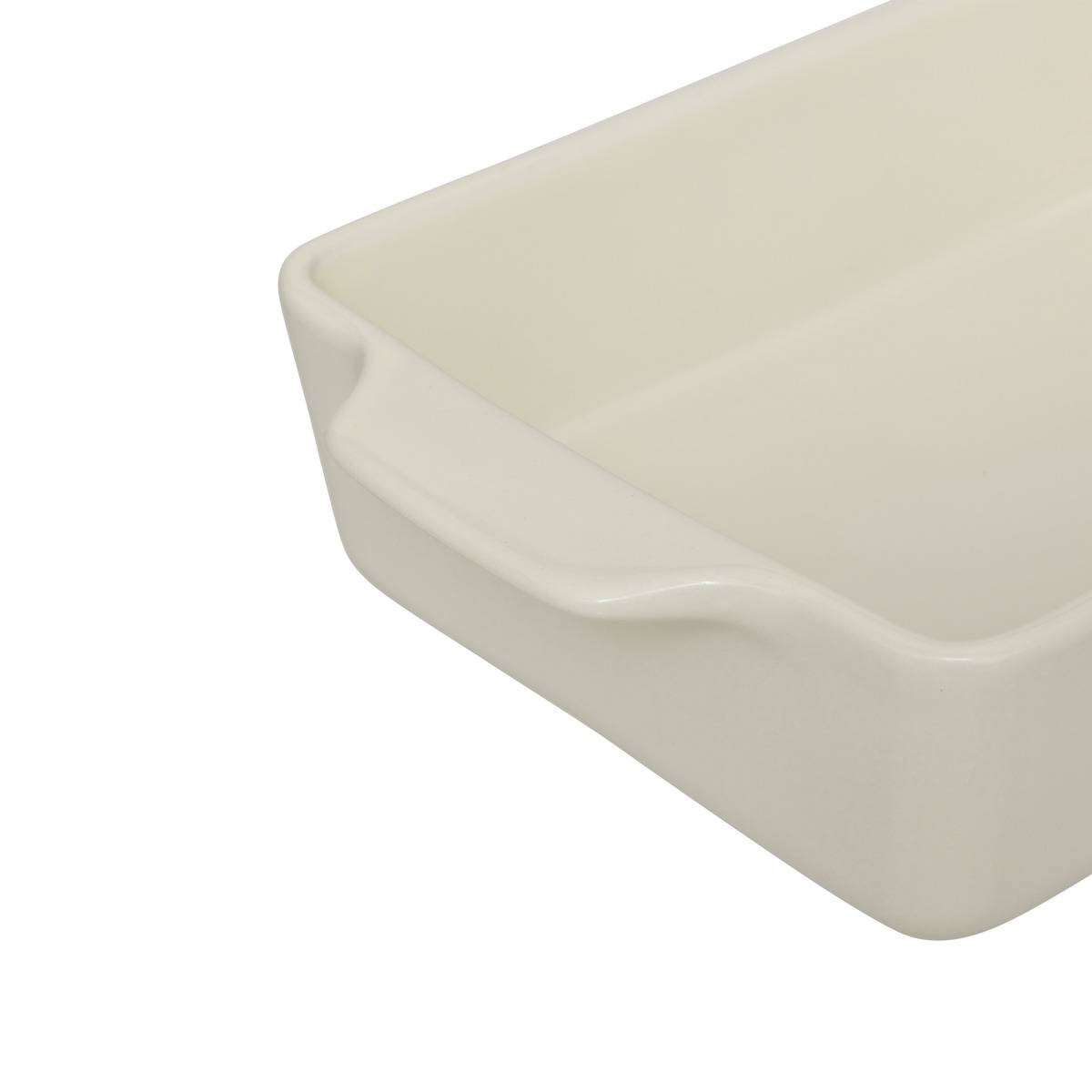 Plat à four rectangulaire en céramique MAGMA blanc, 5FIVE SIMPLY SMART