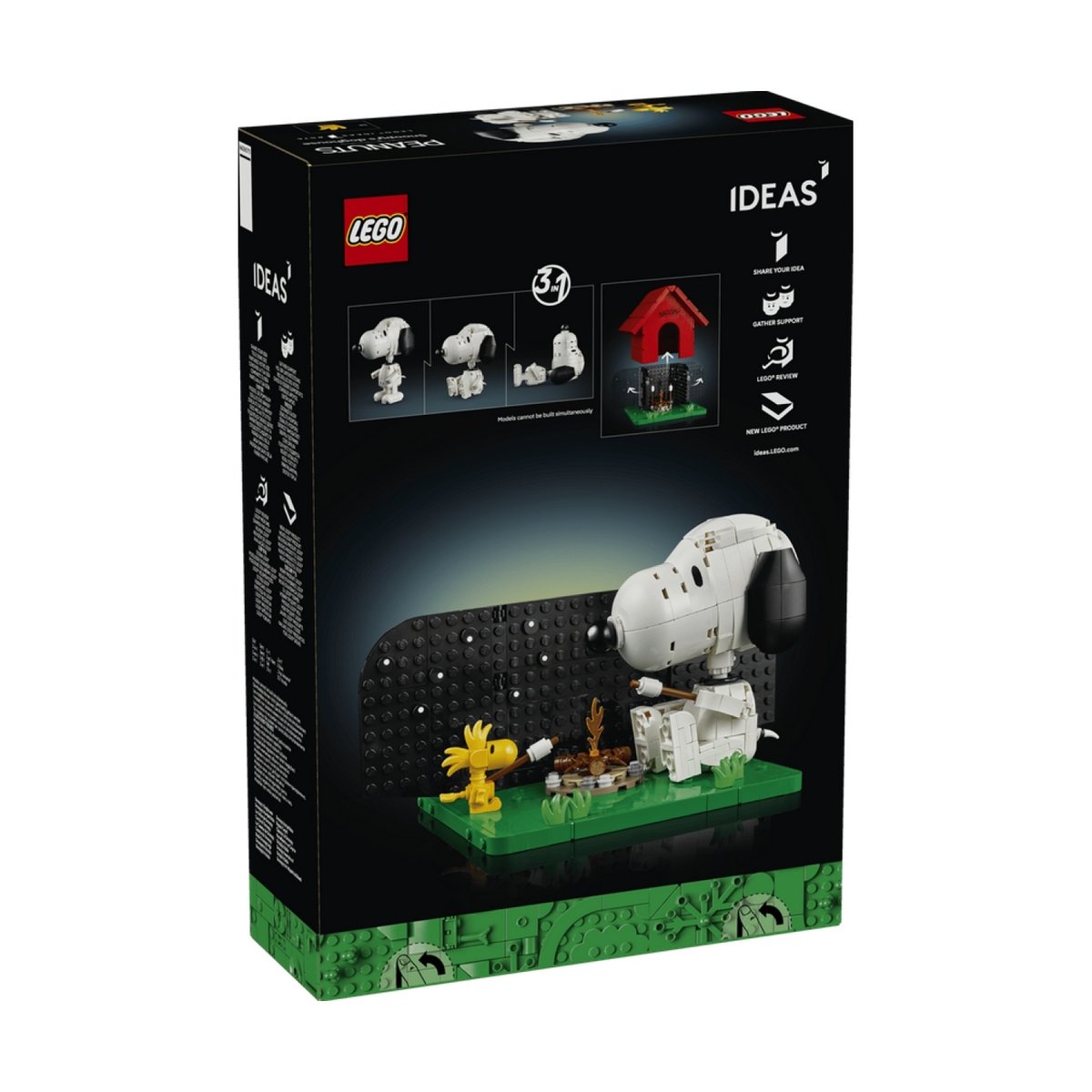 Ideas Peanuts la niche de Snoopy multicolore, LEGO