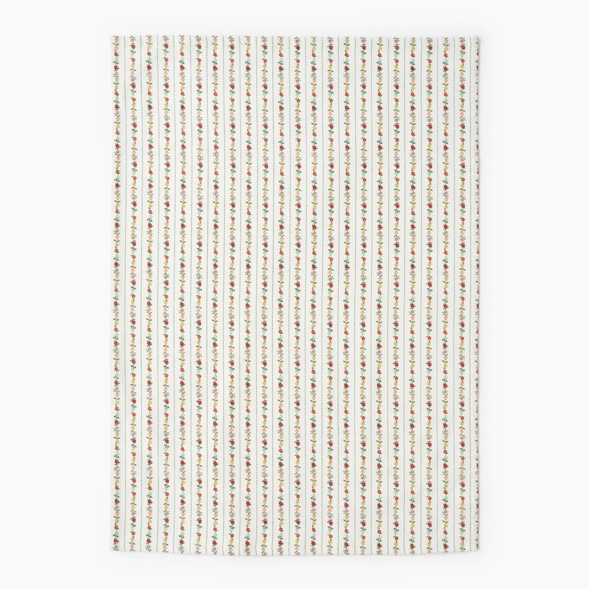 Torchon imprimé toile de Jouy, 50x70cm 100% coton recyclé off white, MONOPRIX