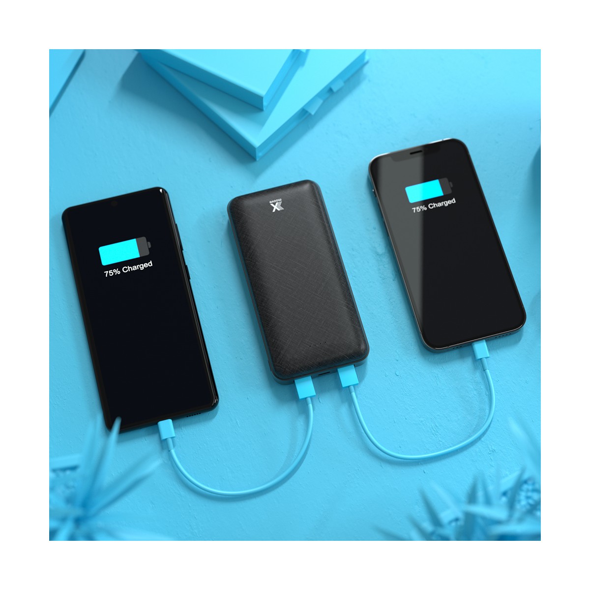 Batterie externe polymère haute densité 20 000 mAh SKY noir, LIVOO