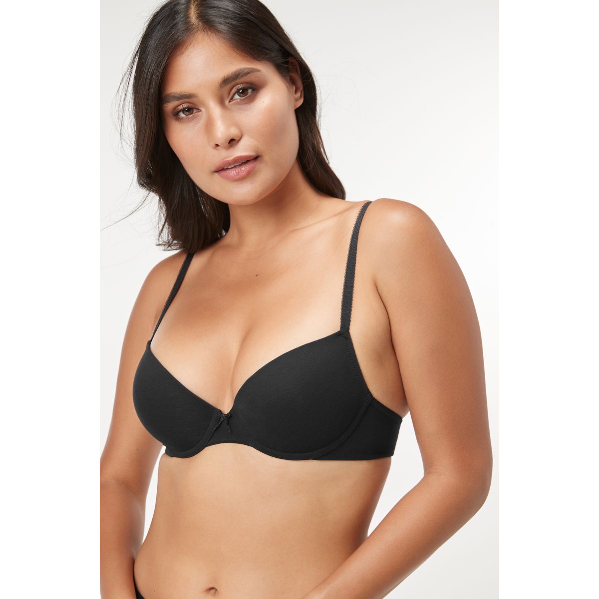 Soutien-gorge confort en coton, lot de 3 noir/blanc/pastel rose nude, NEXT