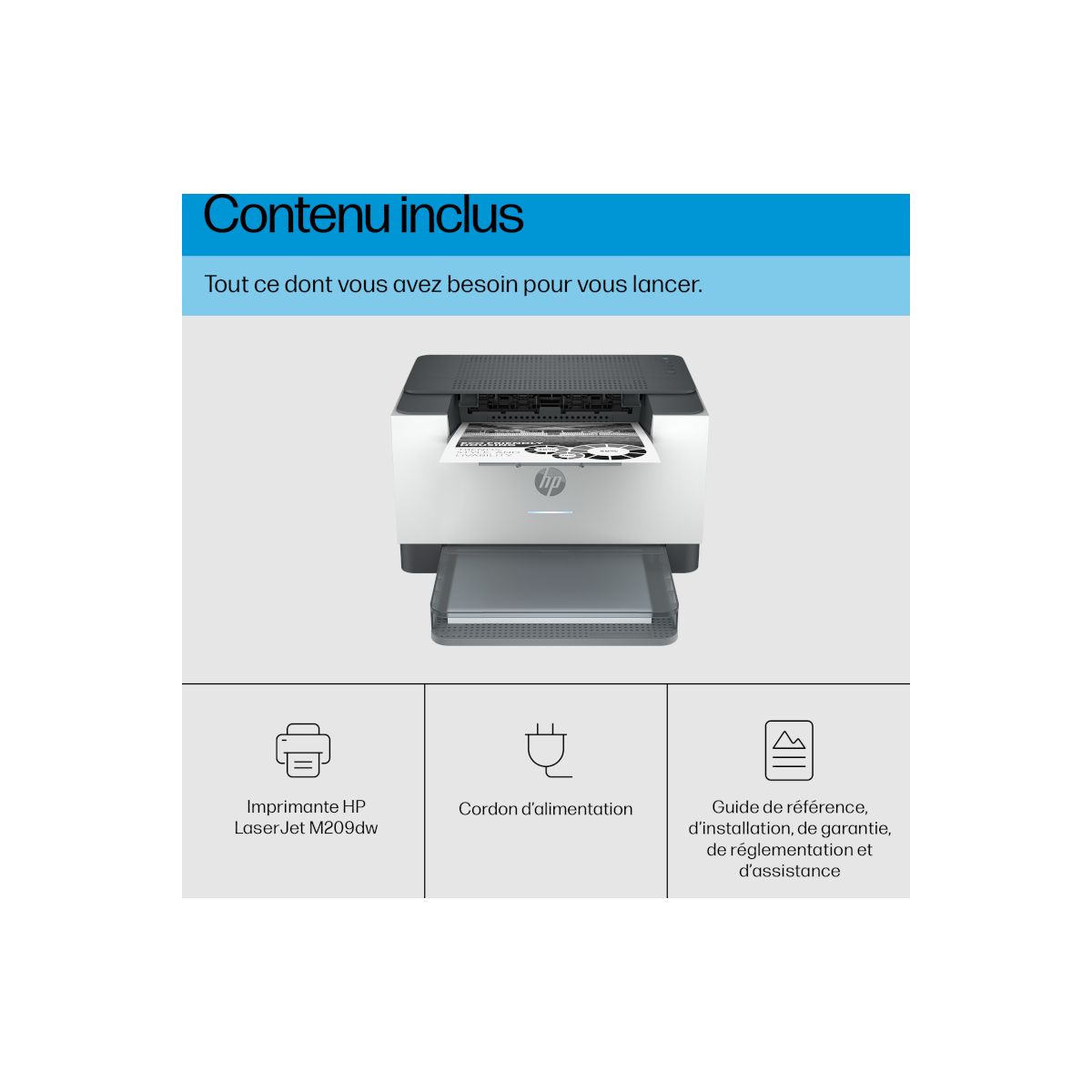 Imprimante laser LaserJet M209 dw couleur unique, HP