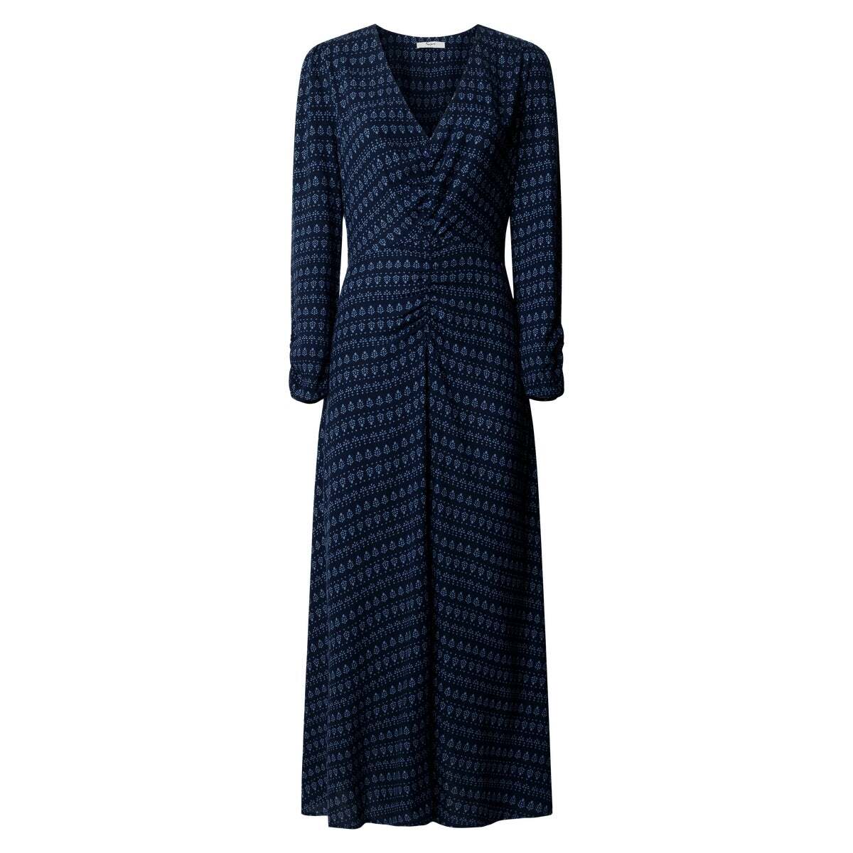 Robe Midi À Imprimé Floral bleu amiral, PEPE JEANS