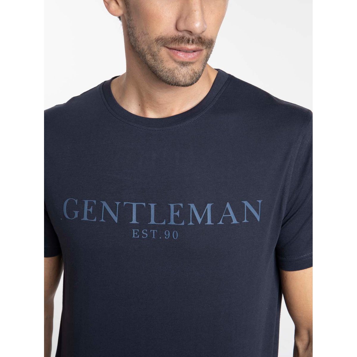 T-Shirt manches courtes coton TUCSON marine, GENTLEMAN FARMER