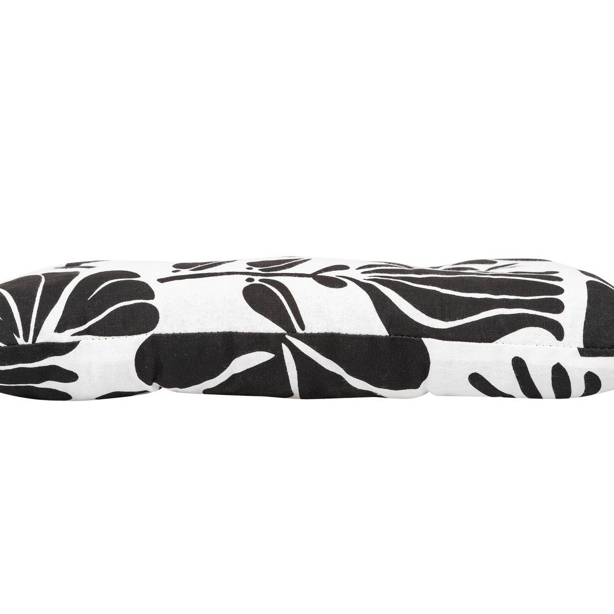 Galette de chaise TWISTED LIME noir et blanc, ATMOSPHERA