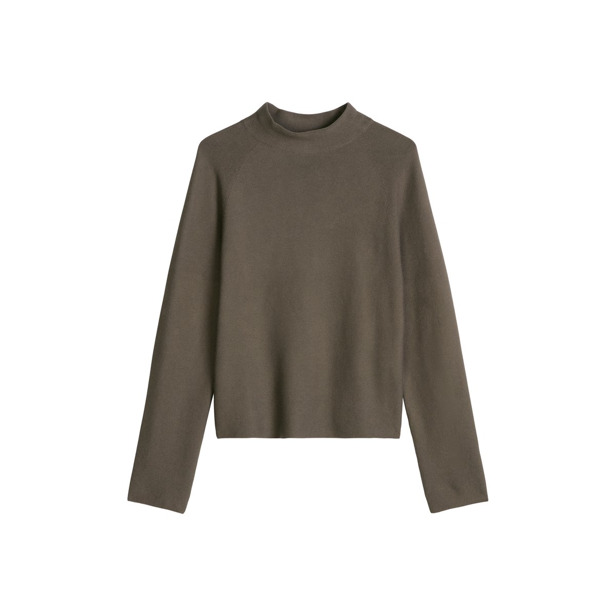 Pull-over seamless relaxed en coton bio doux marron, MARC O'POLO