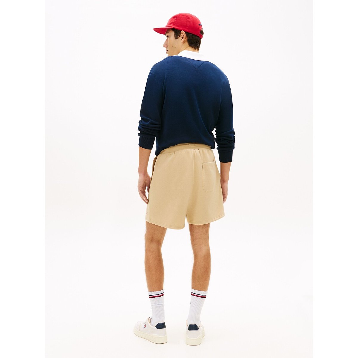 Standaard korte broek met vlagwapen beige , TOMMY JEANS