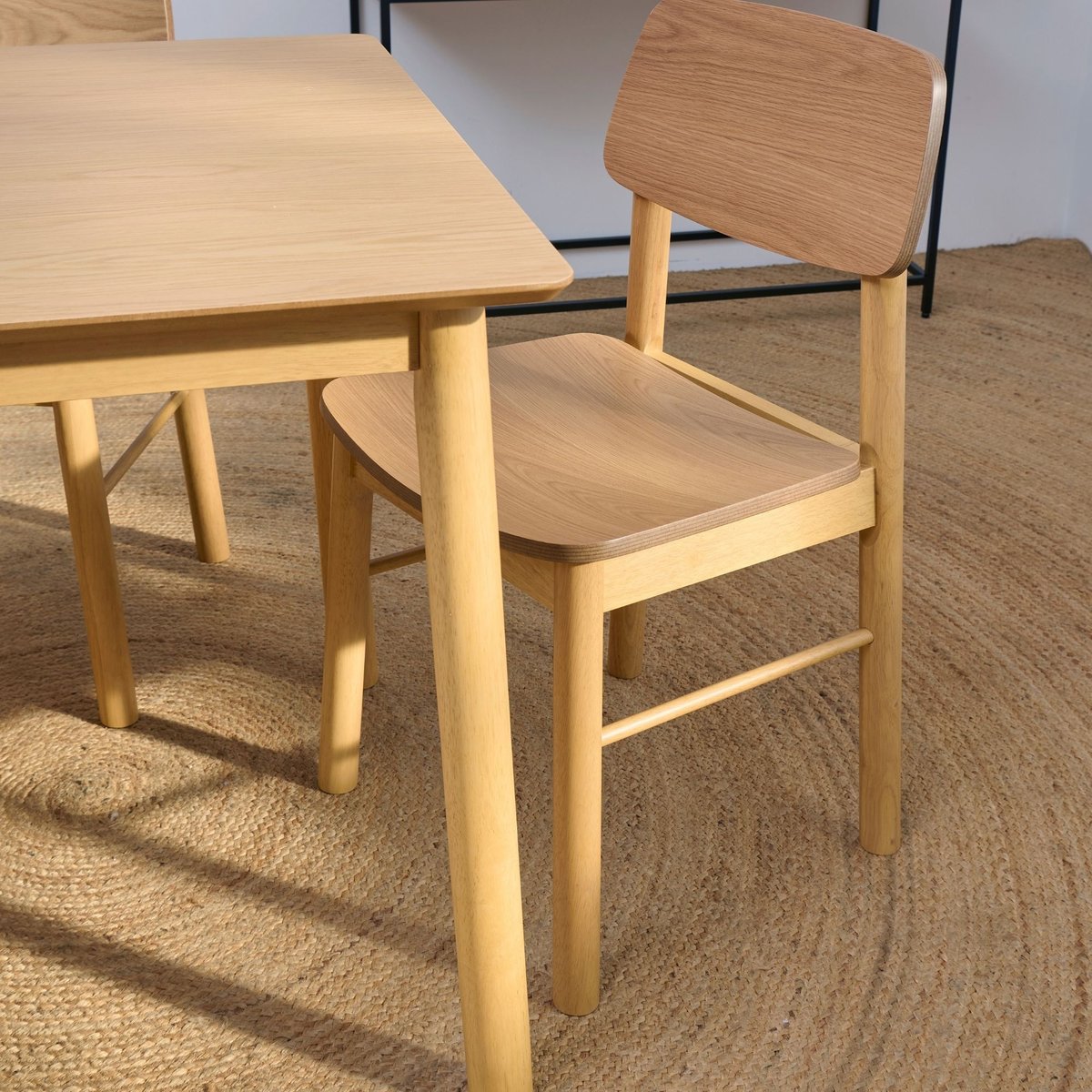 Table de salle à manger en bois naturel 4 places L120 - IZIA bois clair, HELLIN, DEPUIS 1862