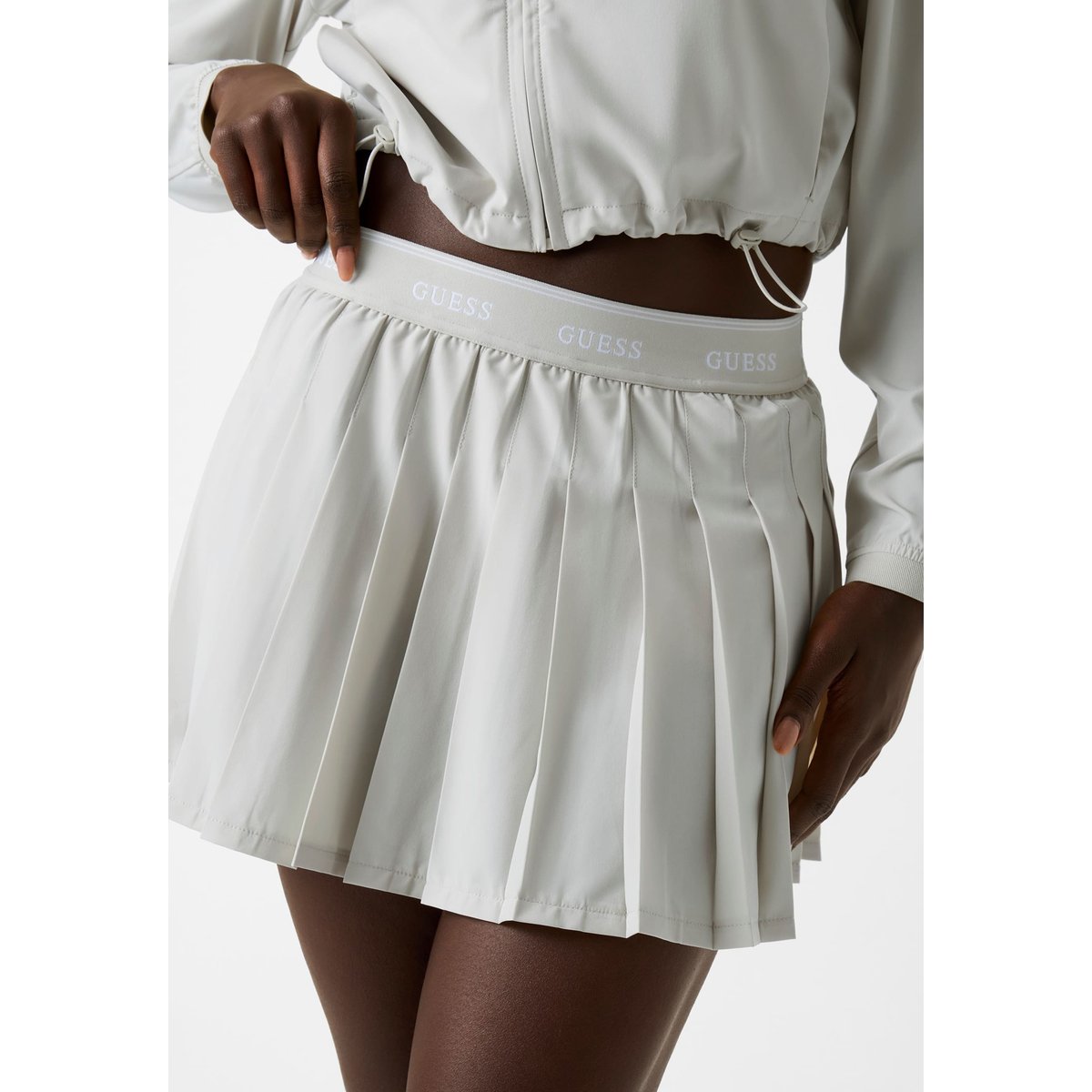 Jupe Mini Plissée vert, GUESS