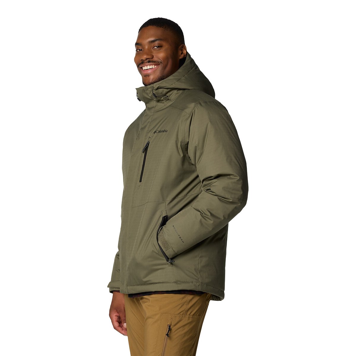 Chaqueta impermeable con aislamiento Oak Harbor verde, COLUMBIA