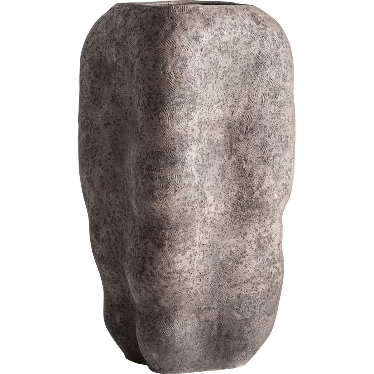 Vase amphore contemporain en ciment gris, RECOLLECTION