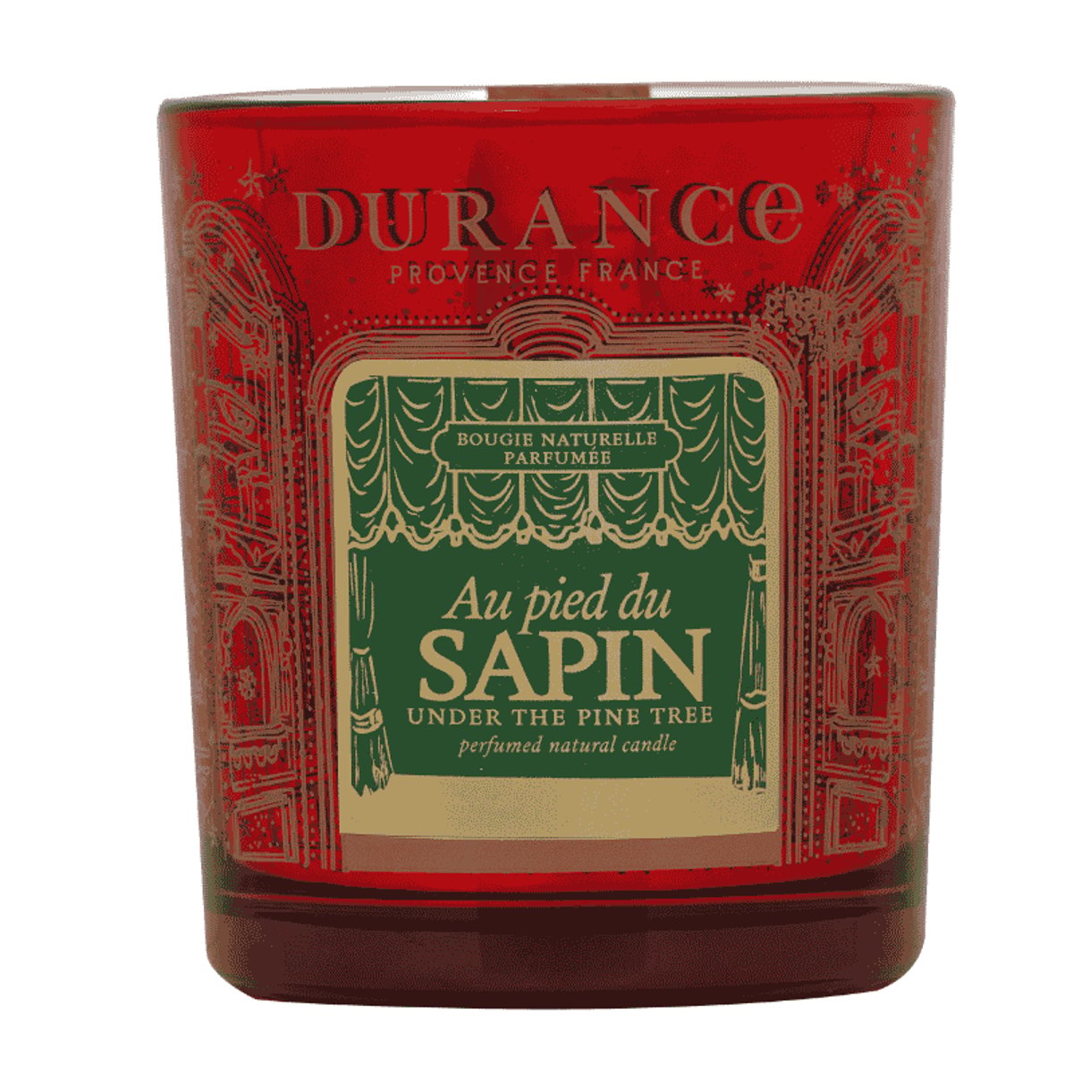 Bougie mèche en bois AU PIED DU SAPIN couleur unique, DURANCE