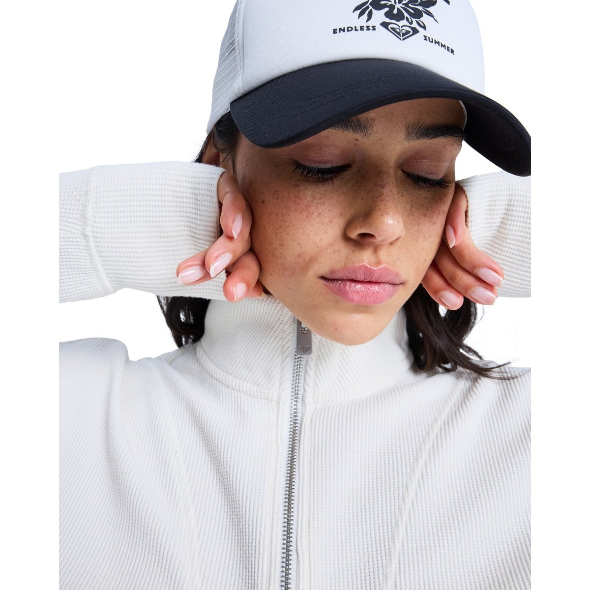 Top zippé CAREFREE COOL. blanc coconut milk, ROXY