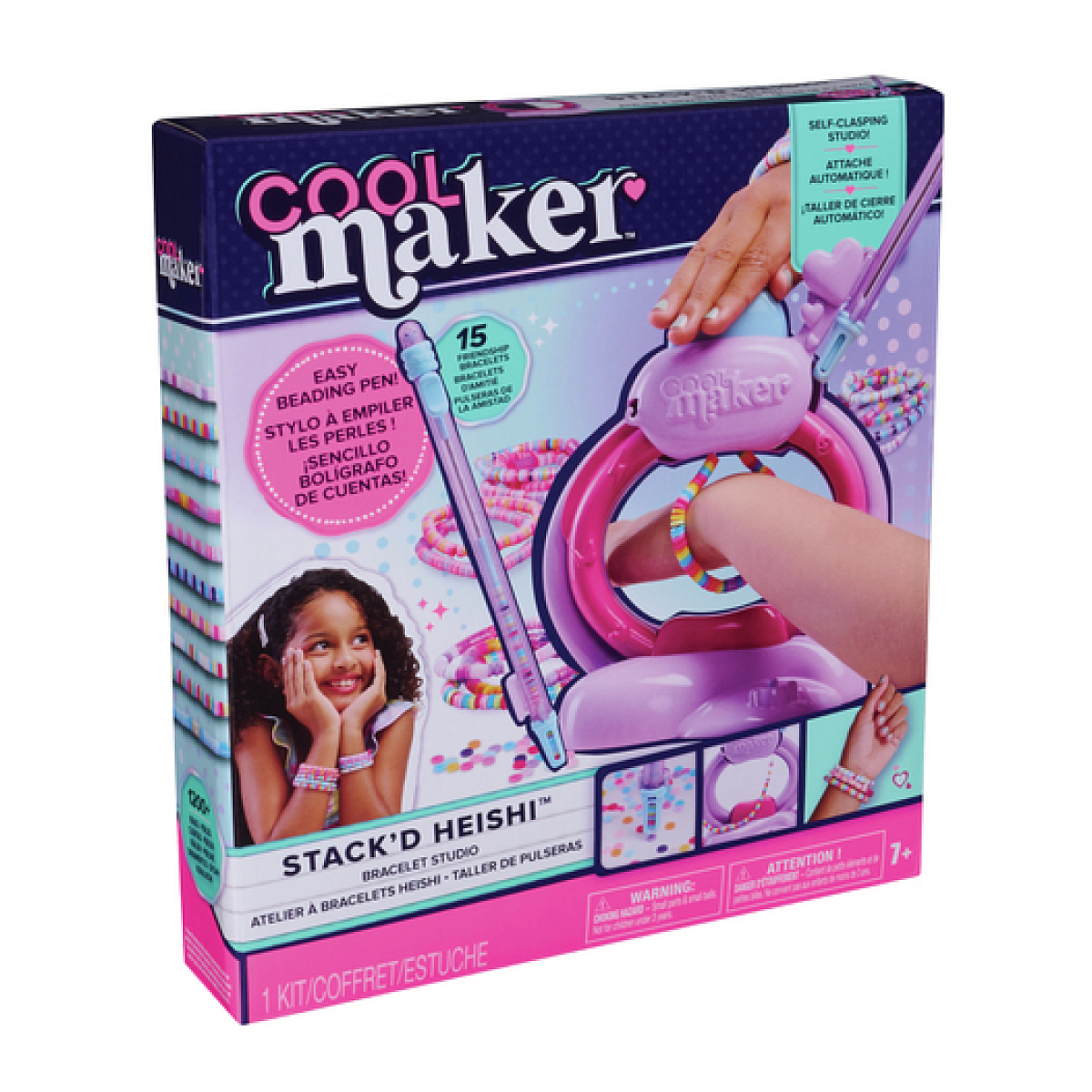 Cool Maker Kit de fabrication de bracelets Stack'd Heishi multicolore, SPIN MASTER