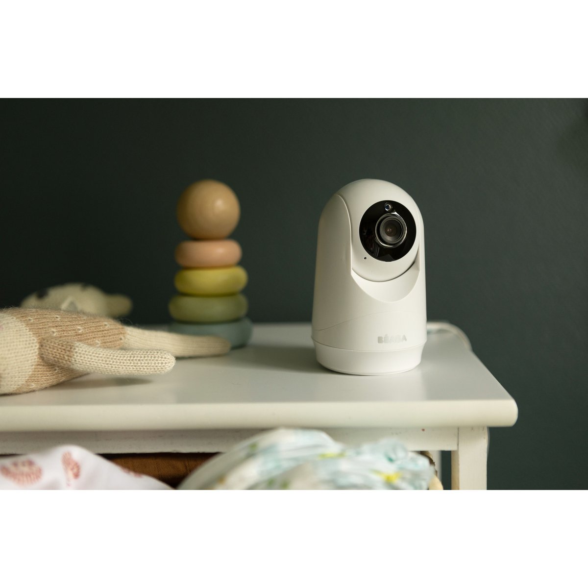 Caméra additionnelle rotative 360° compatible écoute bébé ZEN PLUS 2 blanc, BEABA