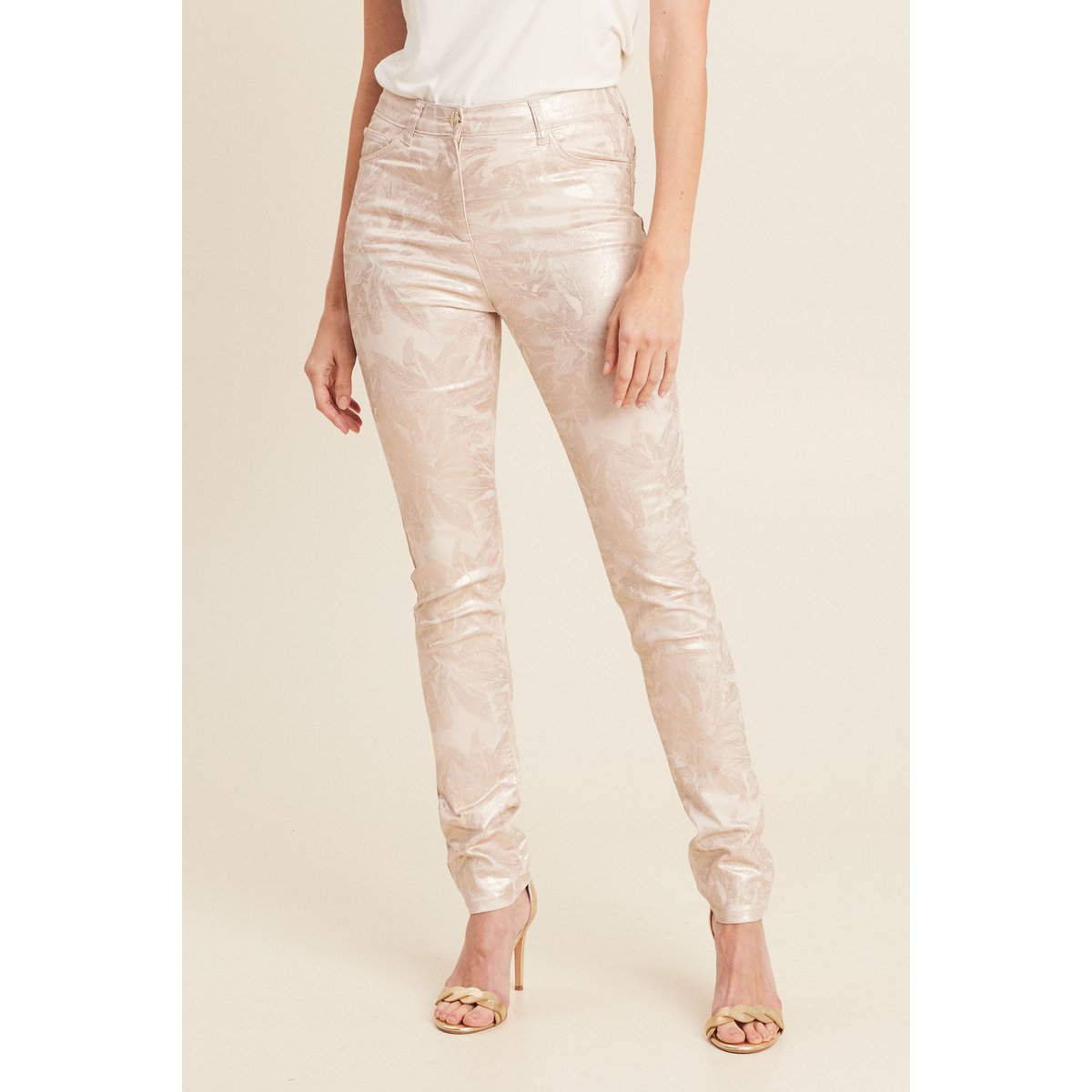 Pantalon ajusté blanc, BREAL