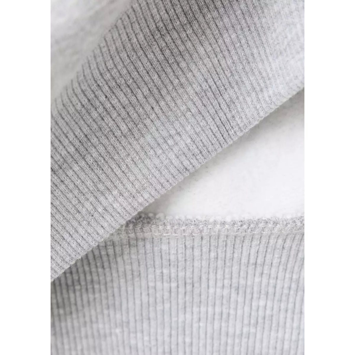 Sweat-shirt à col montant, coupe ballon gris chiné moyen, MANGO KIDS