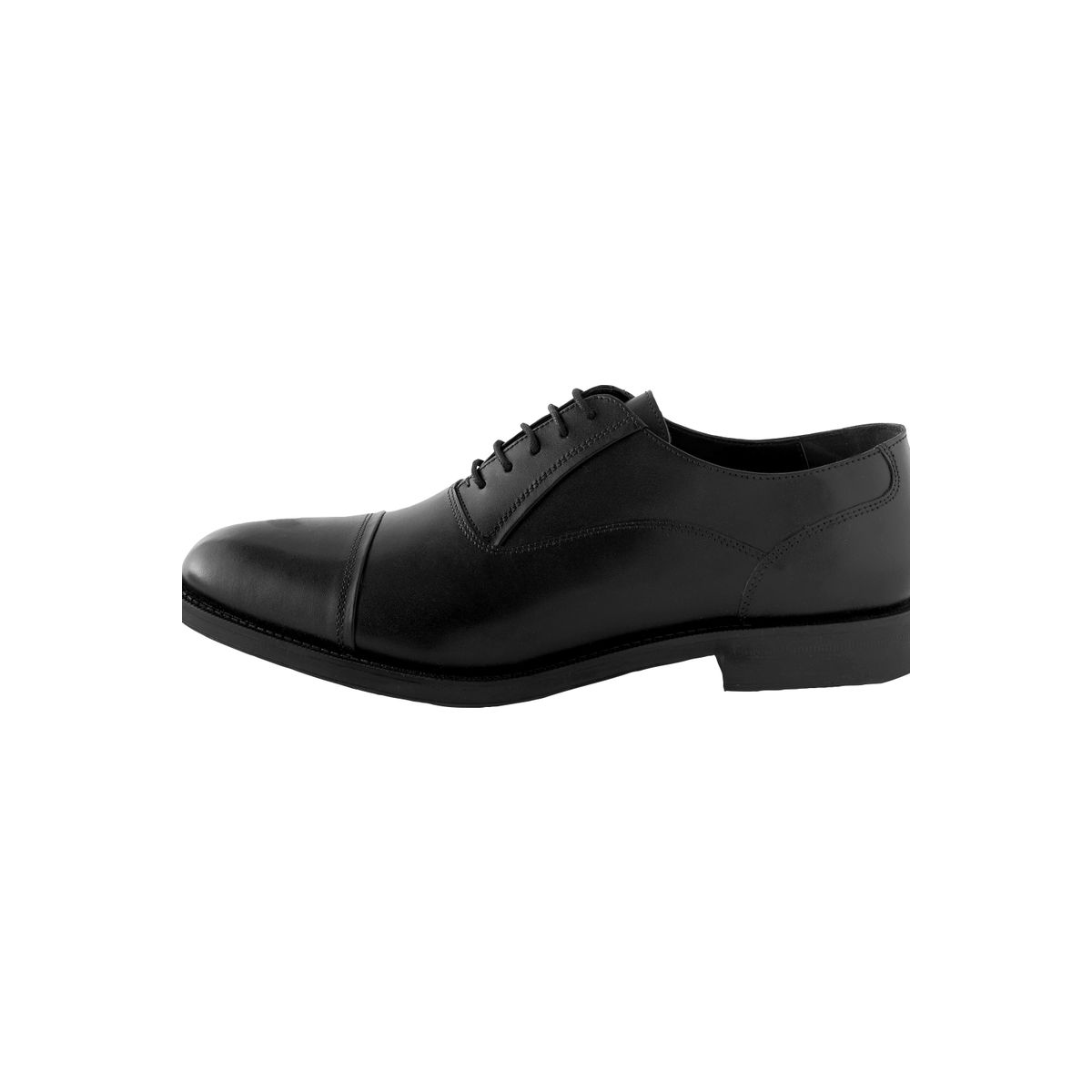 Chaussures oxford en cuir à bout renforcé noir, NEXT