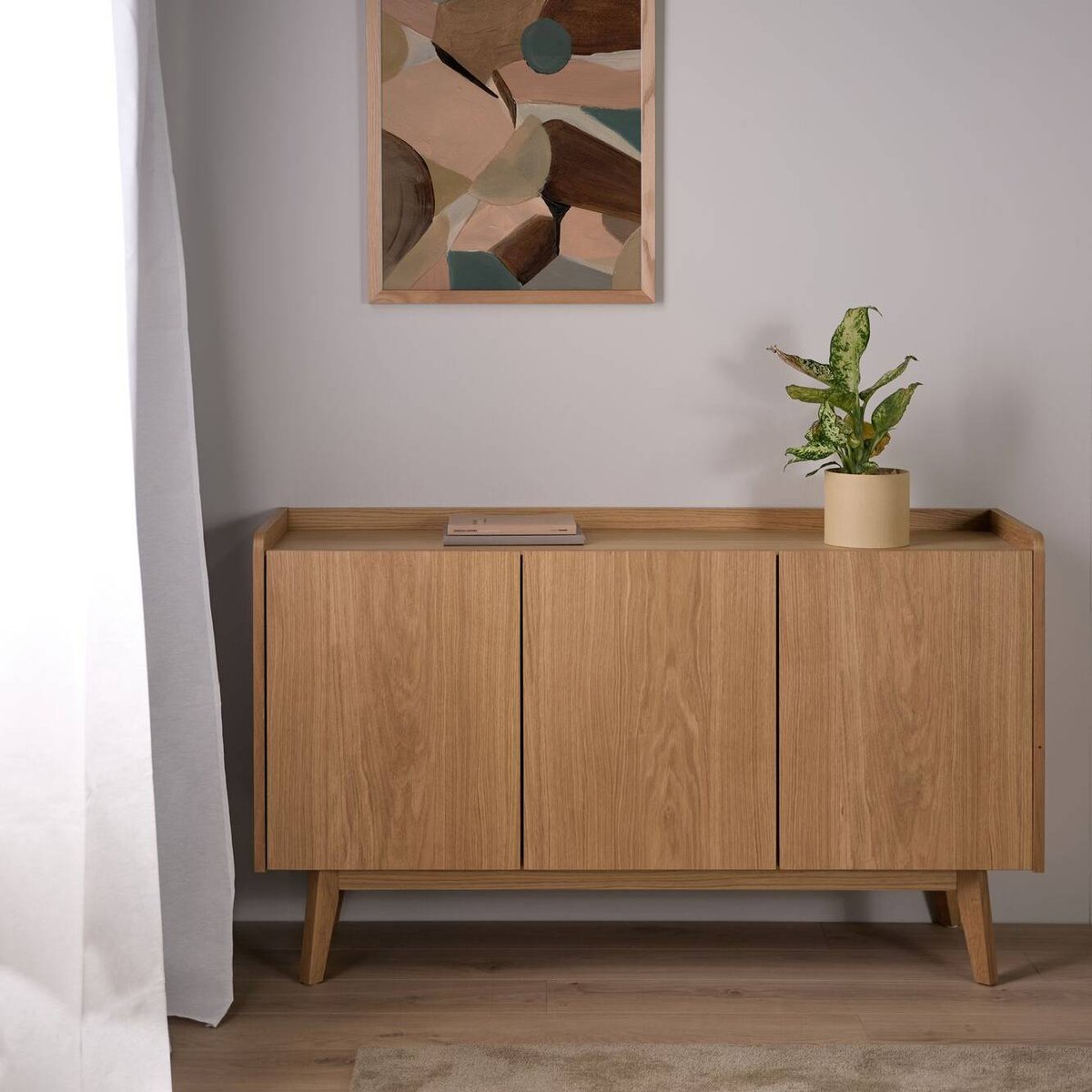 Buffet 3 portes bois - AGATHA bois clair, CAMIF