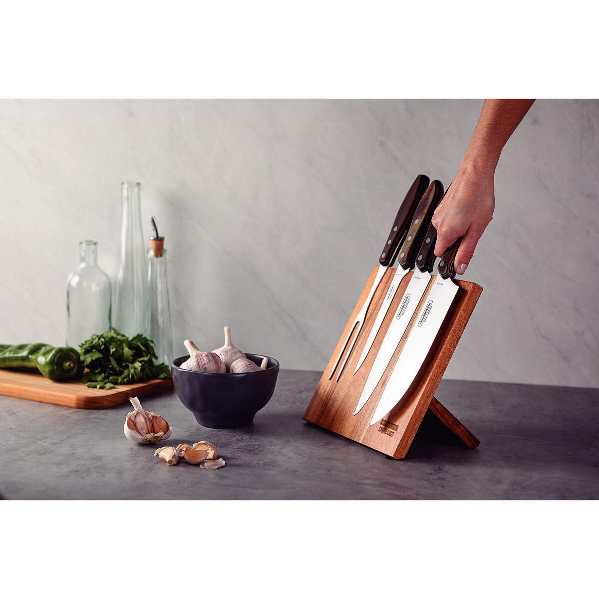 Conjunto de Churrasco (5 peças), Tramontina inox, TRAMONTINA