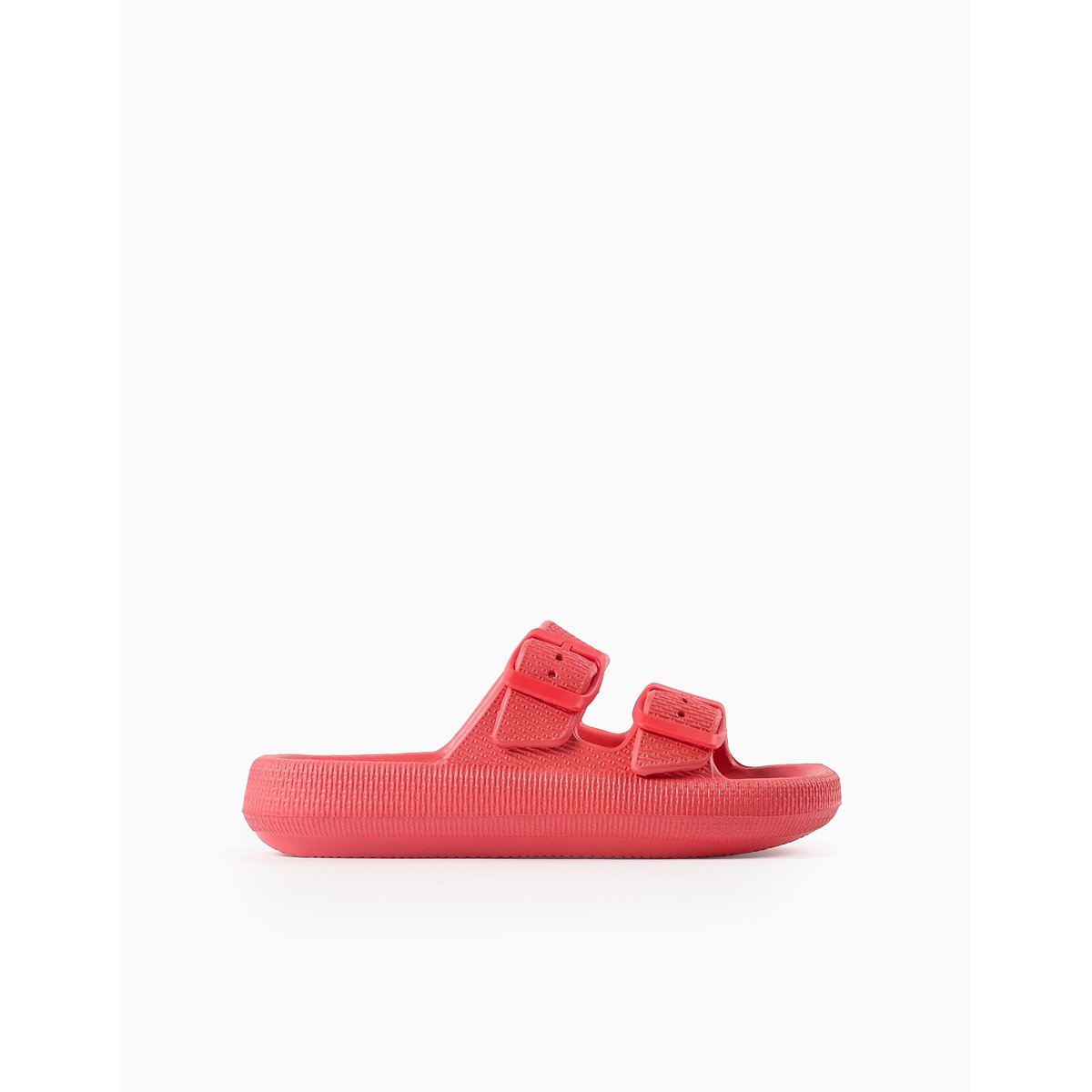 Sandales en caoutchouc avec double boucle rose, ZIPPY