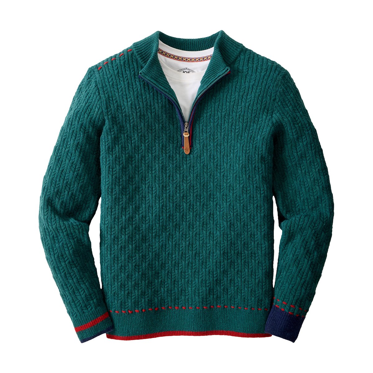 Sweat Col Cheminée Personnalisé vert, JOE BROWNS