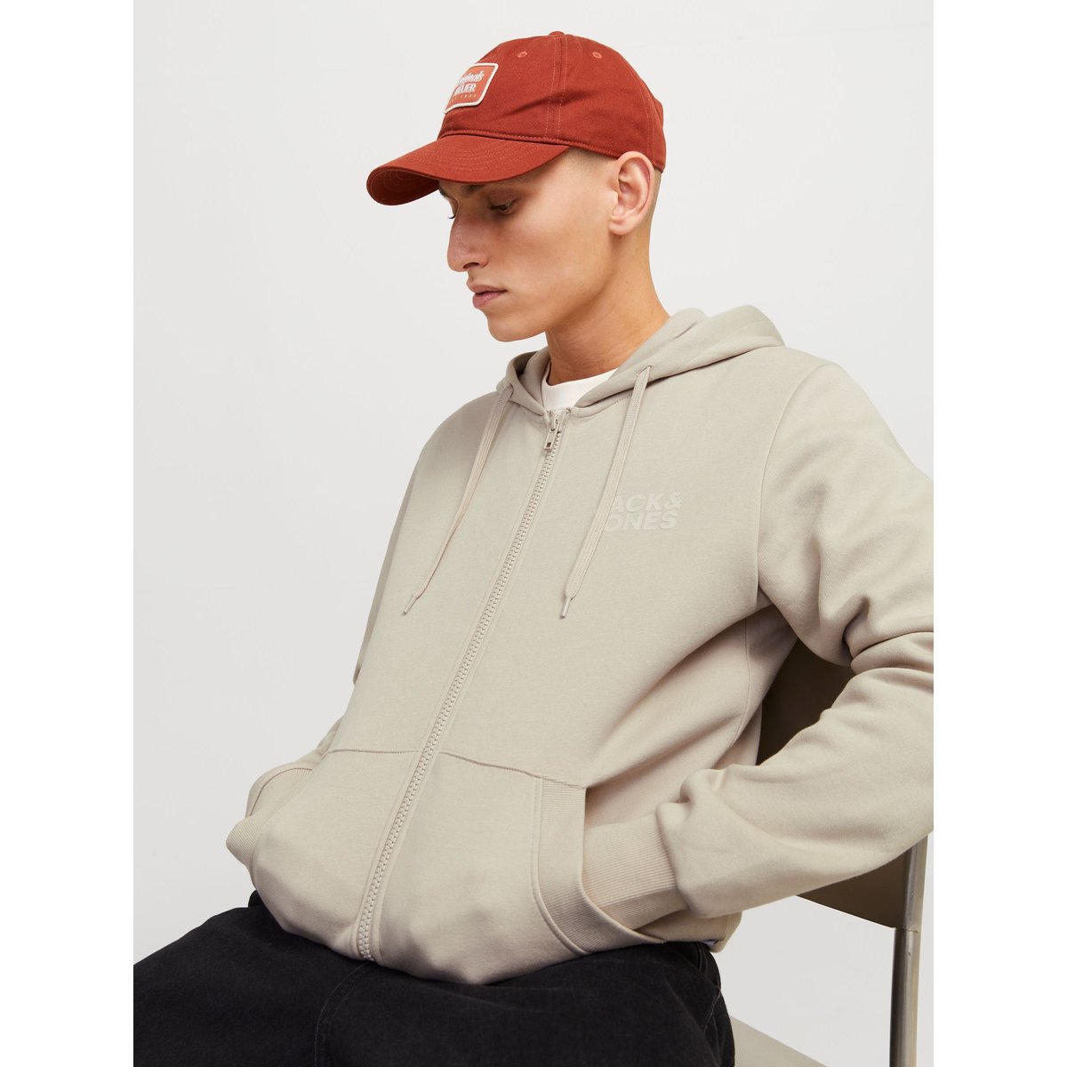Sweat À Capuche moonbeam, JACK & JONES