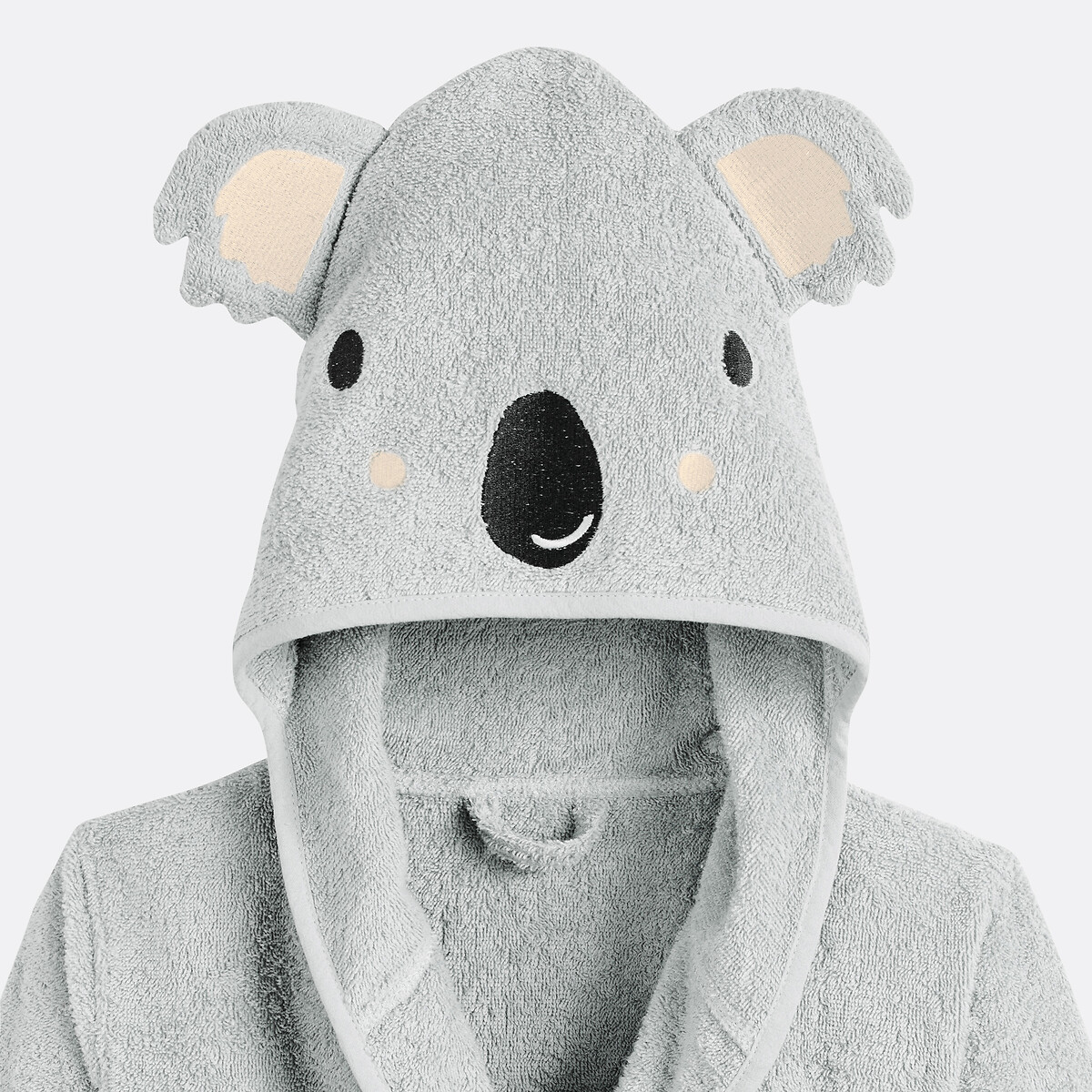 Peignoir coton biologique Koala 400 g/m2 gris, LA REDOUTE INTERIEURS