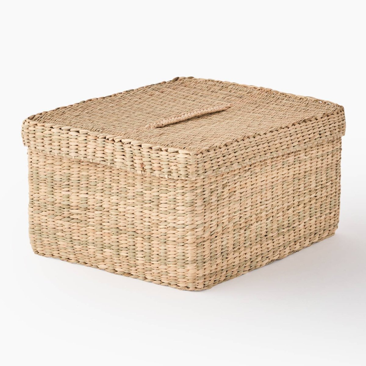 Boite rectangulaire, en jonc de mer naturel, MONOPRIX