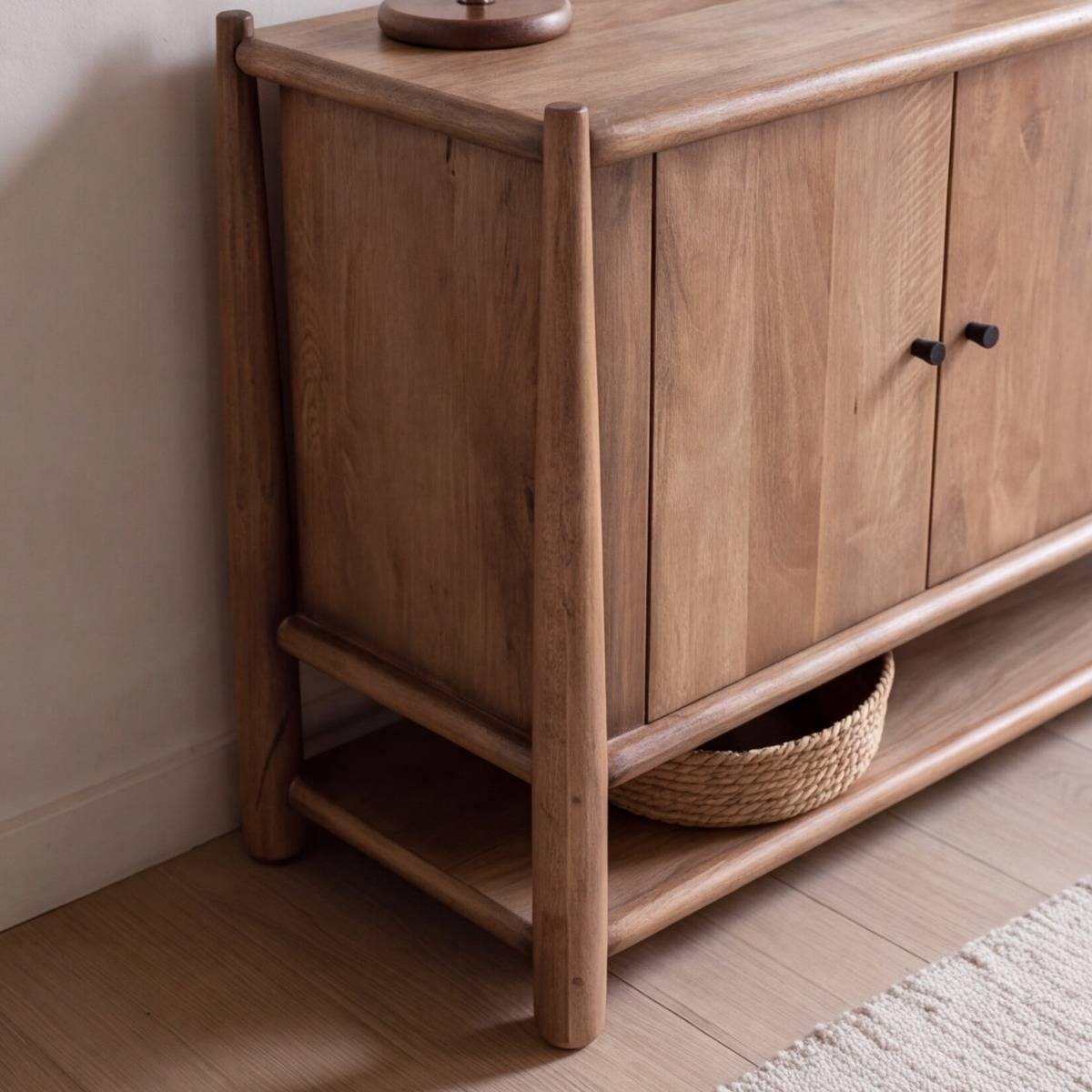 Buffet en bois de manguier ISALYNE bois foncé, MADE IN MEUBLES