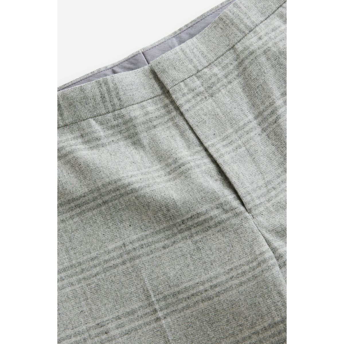 Pantalon de costume slim brossé aux carreaux gris, NEXT