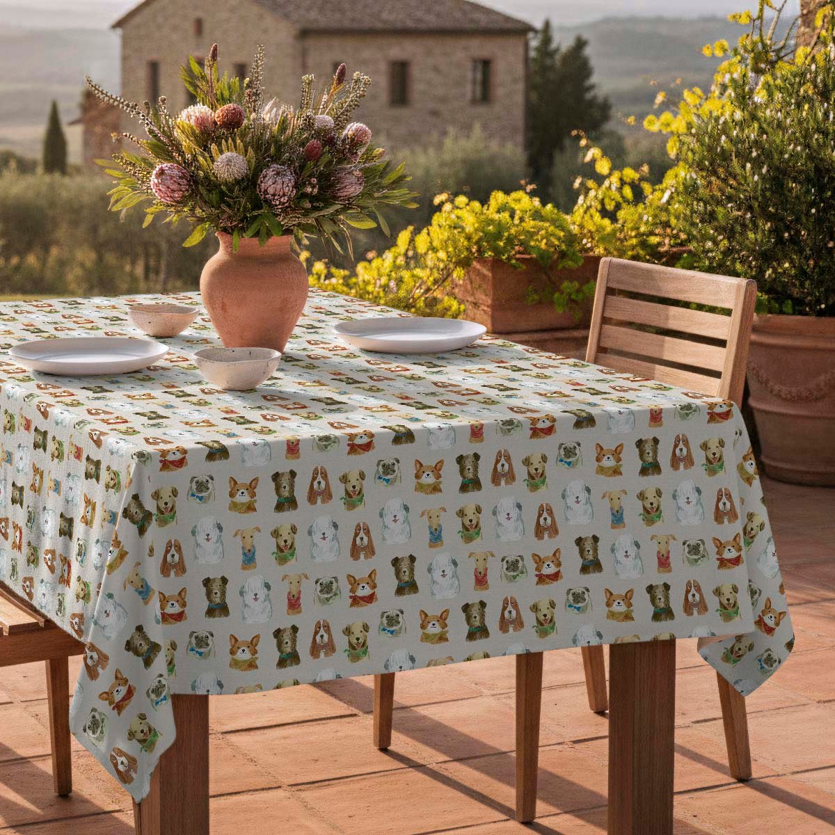Nappe anti-taches Caninos - coton 100% - multicolore, NAF NAF HOME