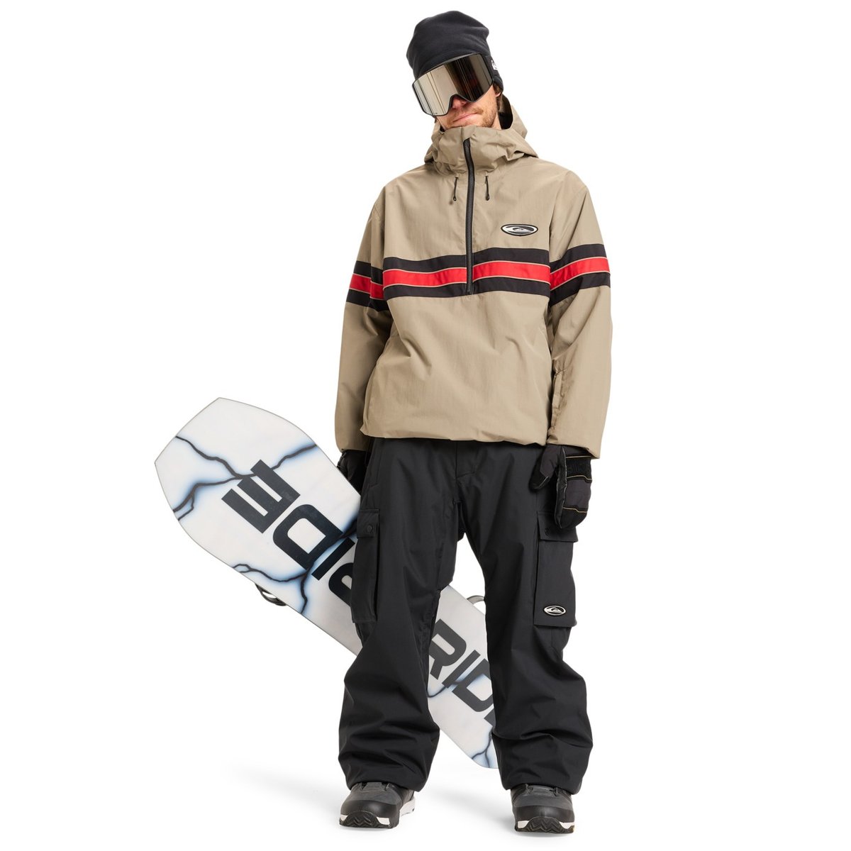 Veste de snow technique STEEZE beige fallen rock, QUIKSILVER