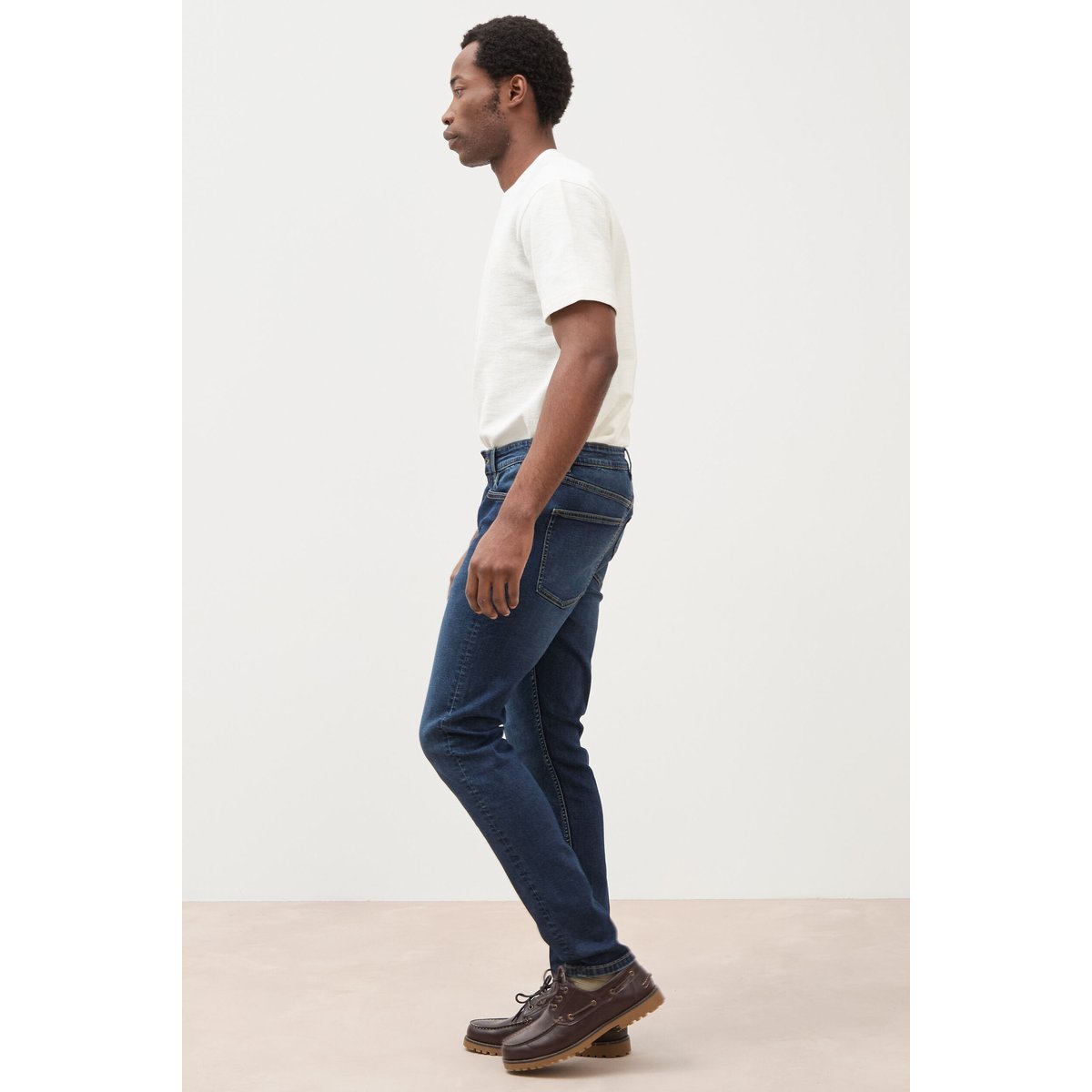 Jeans skinny tapered denim brut, BONOBO