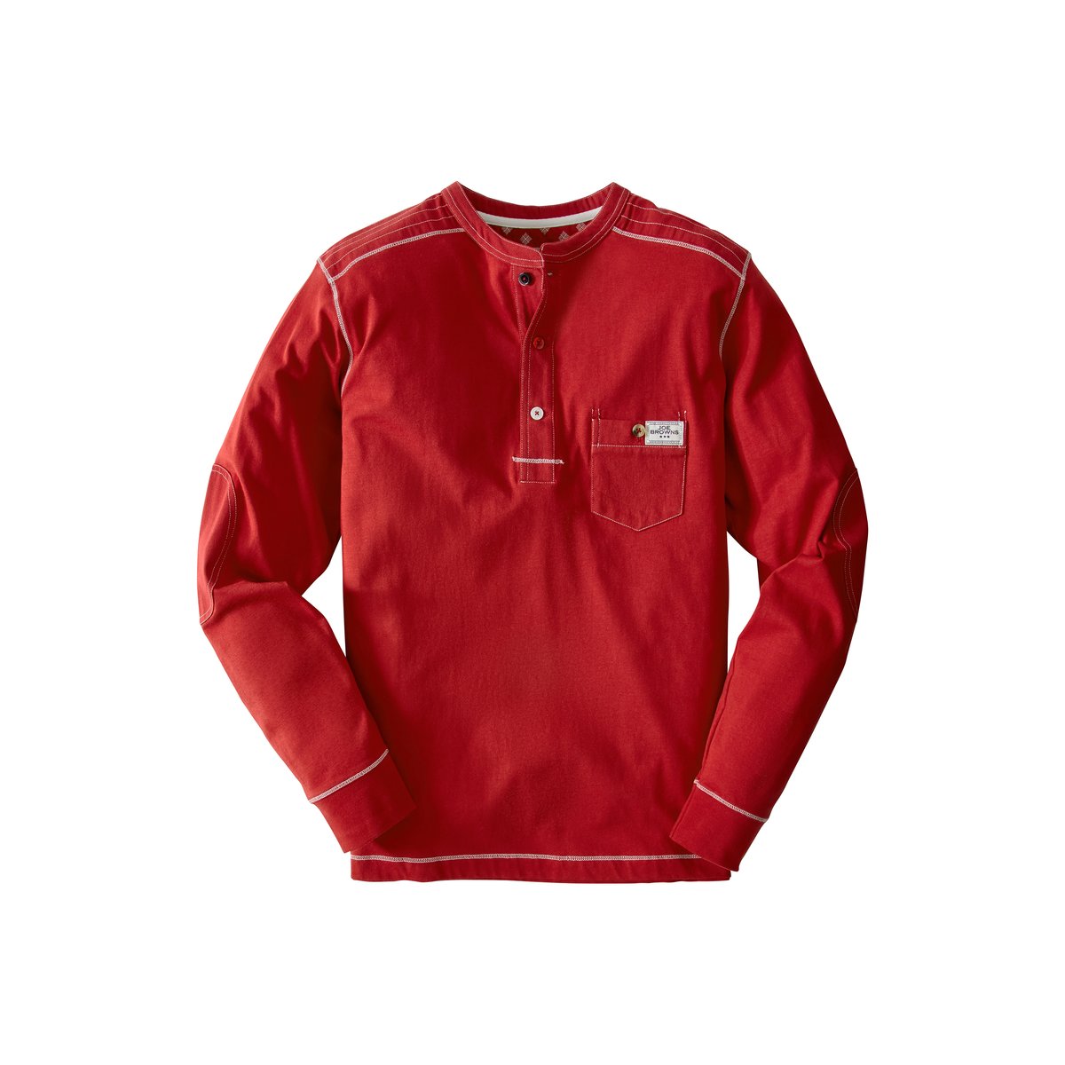 Henley Avec Surpiqures rouge, JOE BROWNS